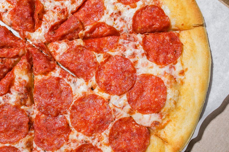 Classic Pepperoni punch pizza with premium American pepperoni