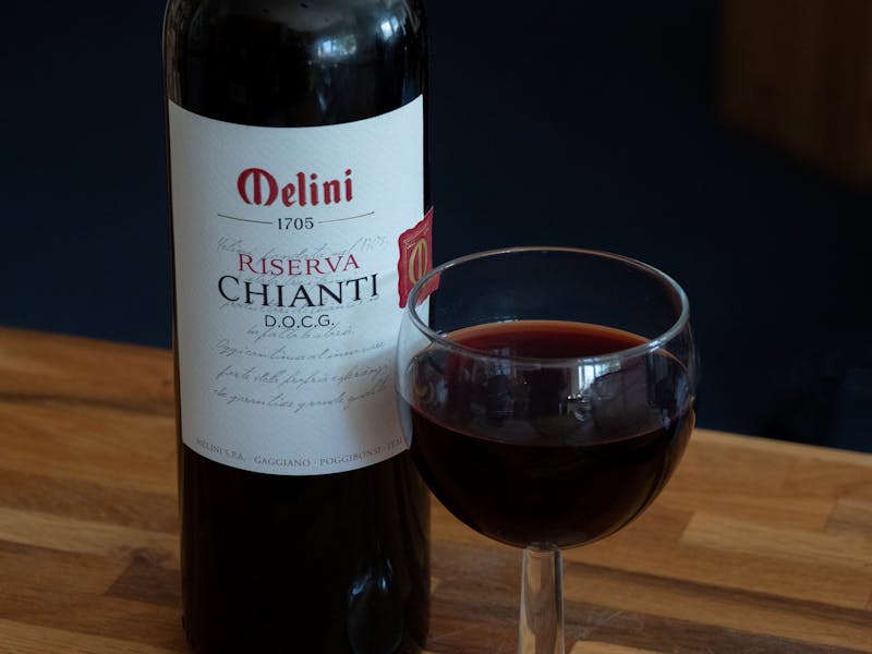 House Chianti Italian red wine in a glass